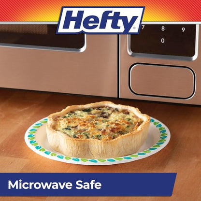 Hefty Compostable Small Paper Plates - 6 Inches, Soak-Resistant, Plant-Based, 40 Count | Ideal for Desserts & Appetizers