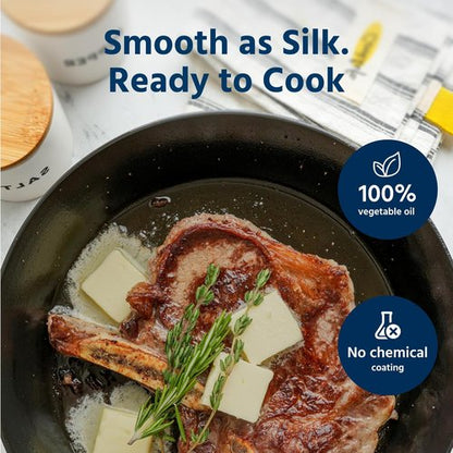 COOKLIFE 10-Inch Pre-Seasoned Cast Iron Skillet - Lightweight, Easy-Clean Surface for Oven, Stove & Grill