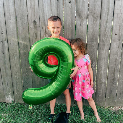Number 9 Foil Balloon - Dark Green 40 Inch | Giant 9th Birthday Party Decorations