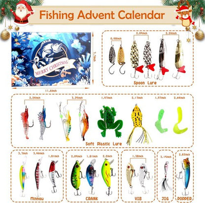 Labeol Advent Calendar 2025 - 24 Days of Unique Fishing Tackle Surprises | Perfect Xmas Gift for Fishing Enthusiasts