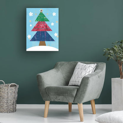 Gallery Wrapped Canvas Art - Summer Tali Hilty Christmas Tree
