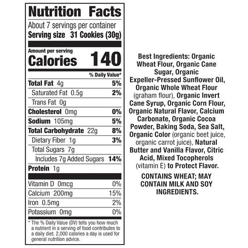Annie's Organic Bunny Grahams - Neapolitan Flavor Snack - 7.5 oz Box