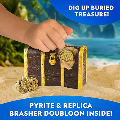 National Geographic Pirate Adventure Kit - Dig for Treasure, Create Pirate Hat & Map | STEM Toys for Kids