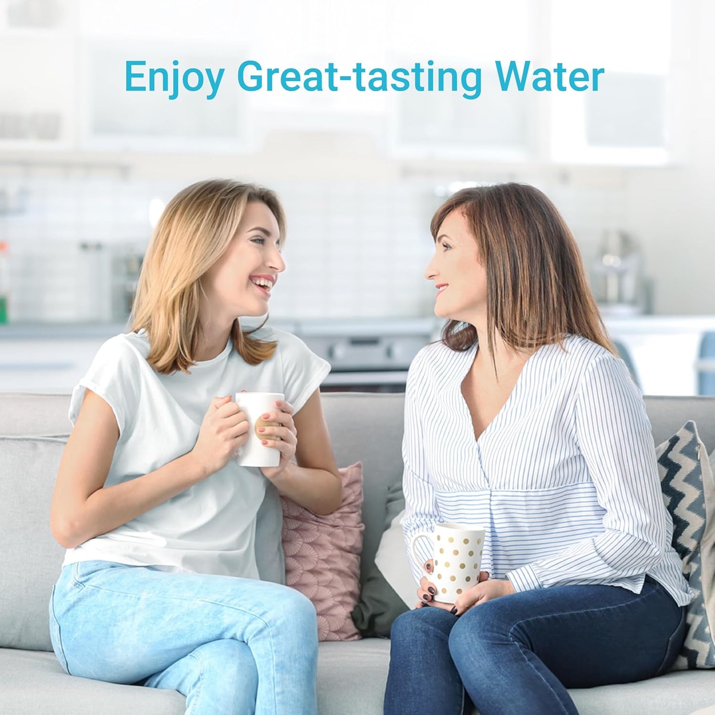 AQUA CREST Water Filter Replacement - Compatible with Brita® Hub Instant Countertop System, 6-Month Supply