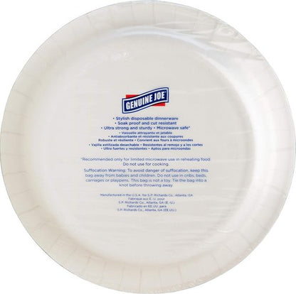 Genuine Joe 7" Printed Paper Plates - Eco-Friendly Disposable Tableware | Pack of 125