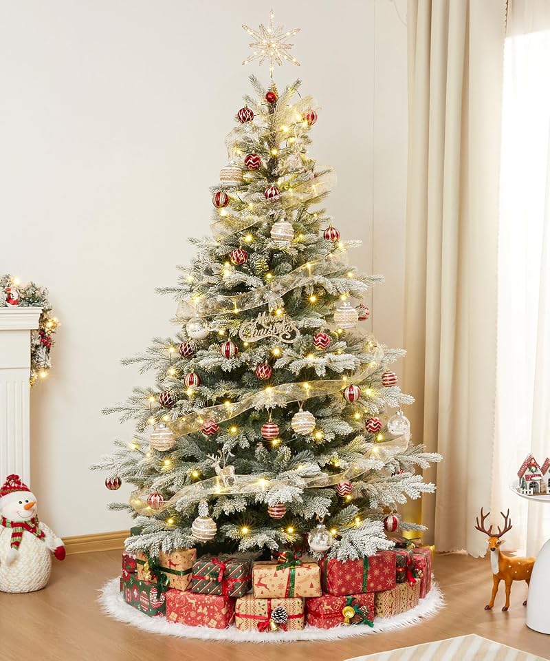 5ft Unlit Snow-Flocked Artificial Christmas Tree - Decoway