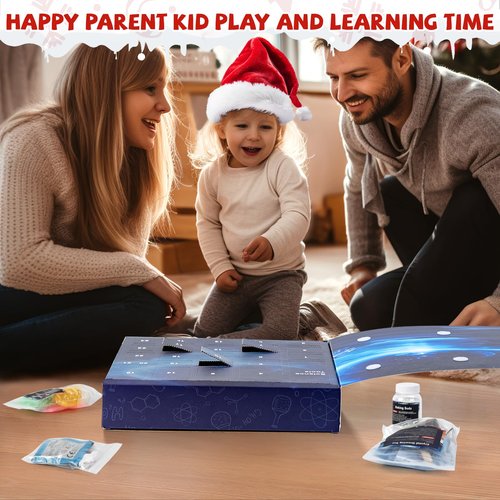 Kids Gifts Birthday Advent Calendar for Girls Boys Toys, 24 Days Science Kits Countdown Calendar for Kids Age 4+, Birthday Vacation Advent Calendar