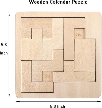 Daily Calendar Puzzle by Regine Switzerland - Challenging Wooden Puzzle for Adults | Perfect Easter Gift