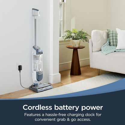 Shark Freestyle Max Cordless Upright Vacuum - Lightweight Multi-Surface Cleaner with Large Dust Cup & LED Headlights | Nordic Blue, SV2002