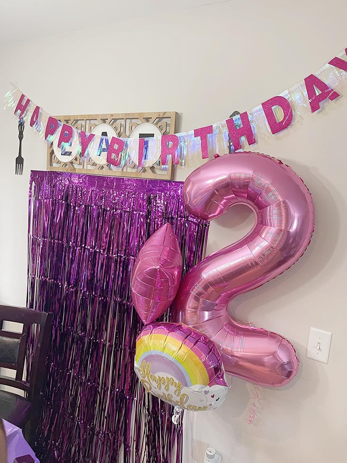 Skiennix 40-Inch Pink Number Balloons - Perfect for 2nd, 12th, 21st Birthday Parties & Celebrations