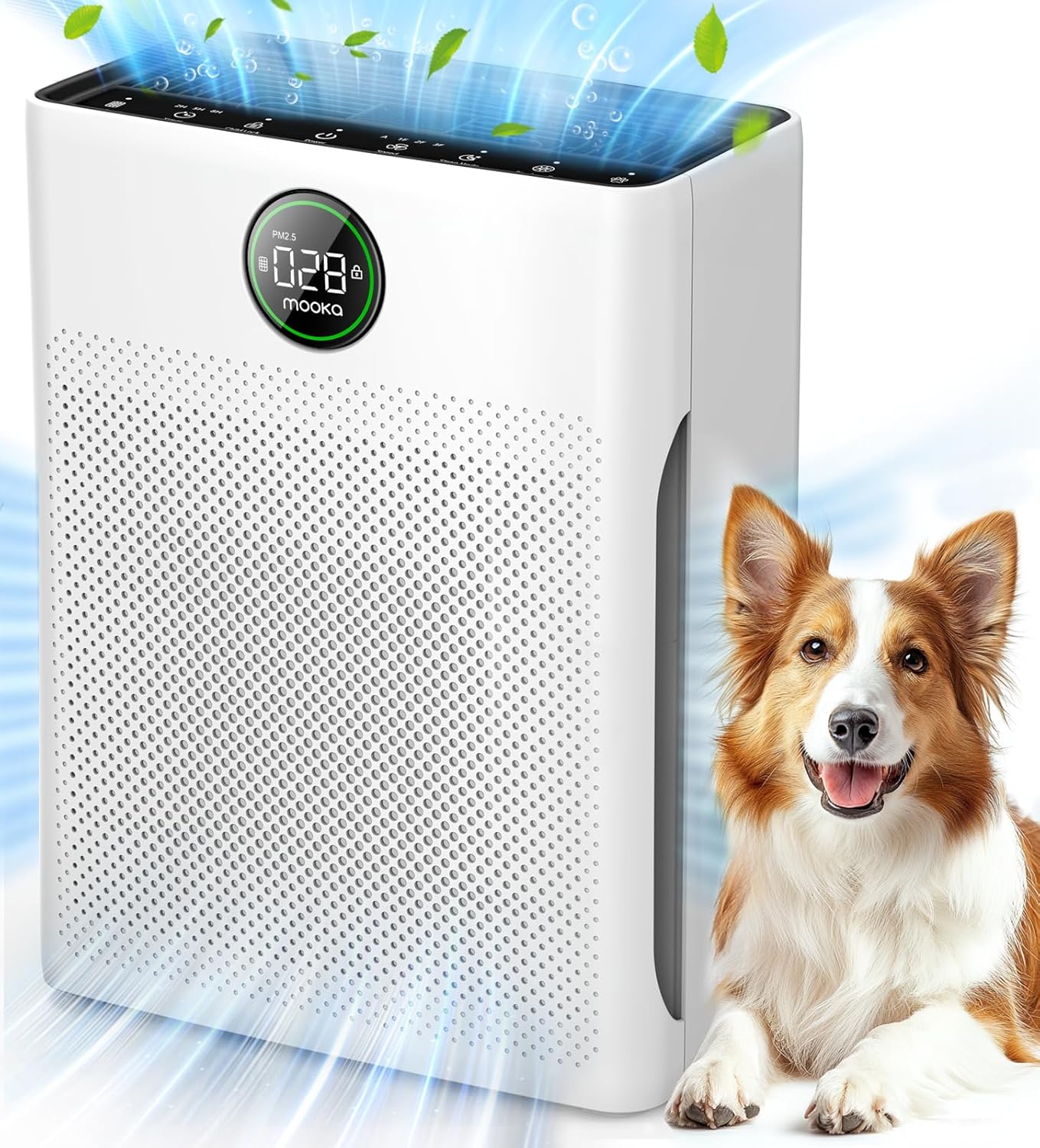 Skiennix Air Purifier - Large Room Coverage Up to 2200ft² with PM2.5 Sensor & Aromatherapy Feature