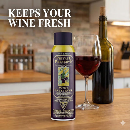 Private Preserve Wine Preservation System | 100% Green Gas Based | Suitable for all Wine, Port, Sake, Cognac, Whiskey, Fine Oil and Vinegar