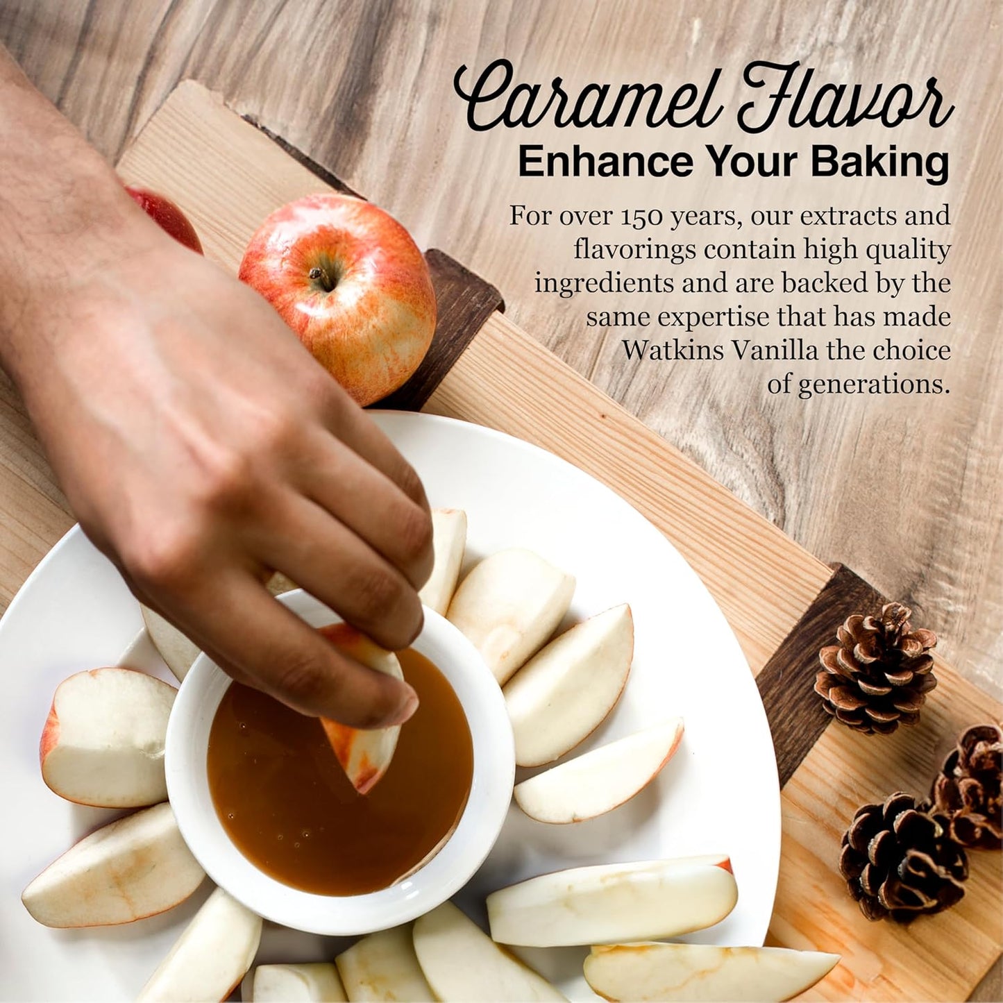 Watkins Caramel Flavor - 2 Oz Bottles | Pack of 6 for Delicious Baking and Cooking