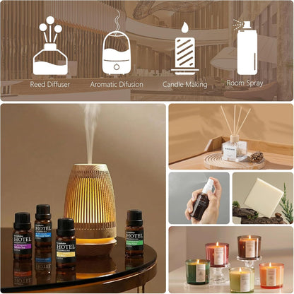 Skiennix Essential Oils Set - Premium Hotel Collection Diffuser Oils for Home Fragrance | Gift Set