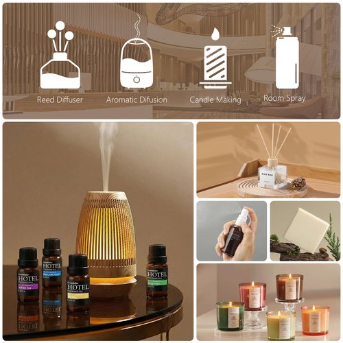 Essential Oils Set-Hotel Collection Diffuser Oil Gift Set,Premium Essential Oil for Diffusers, Home Care, Fragrance, Humidifiers