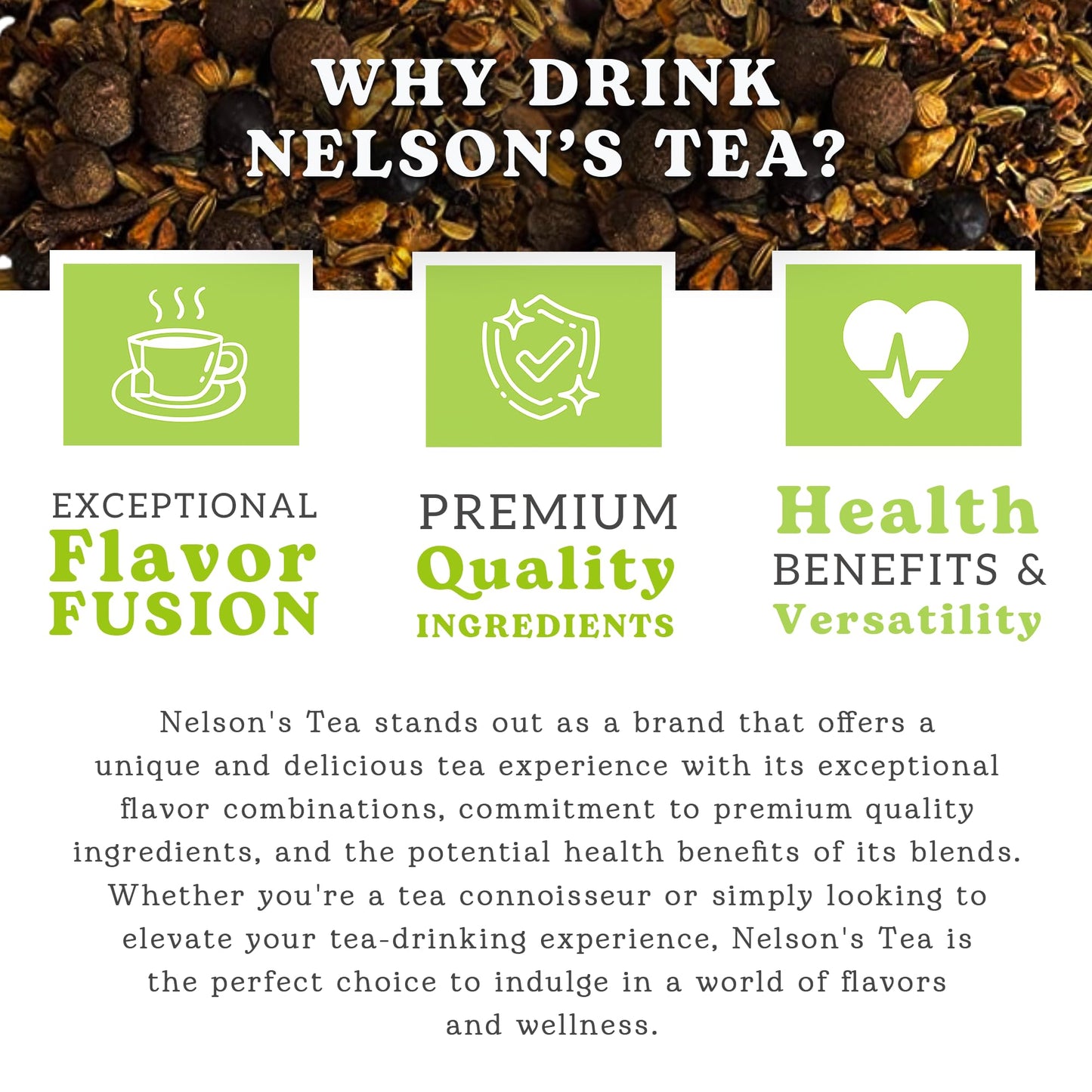 Nelson's Tea - A&J's Root Beer Burdock, Licorice, Dandelion, Chicory, Ginger Root, Sarsaparilla, Birch Bark, Star Anise, Fennel Seed, Cinnamon Chip, Coriander, Cloves, Juniper Berry, Flavoring (4 oz)