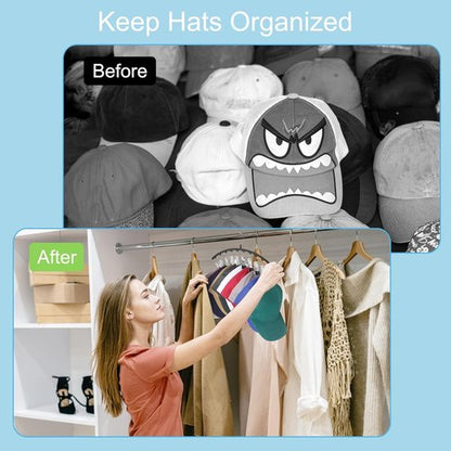 Hat Hangers | Metal 2-Pack Hat Organizer by [Brand Name] - Perfect for Baseball Caps & Accessories, Black