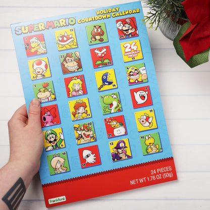 Super Mario Advent Calendar 2025 - 24-Day Countdown with Chocolate Treats | 1.76 Ounces