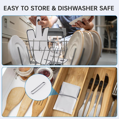 NiHome Silicone Bread Loaf Pan Liners - Reusable Nonstick Design for 9x5, 9.5x5, & 10x5 Inch Pans | Easy to Clean