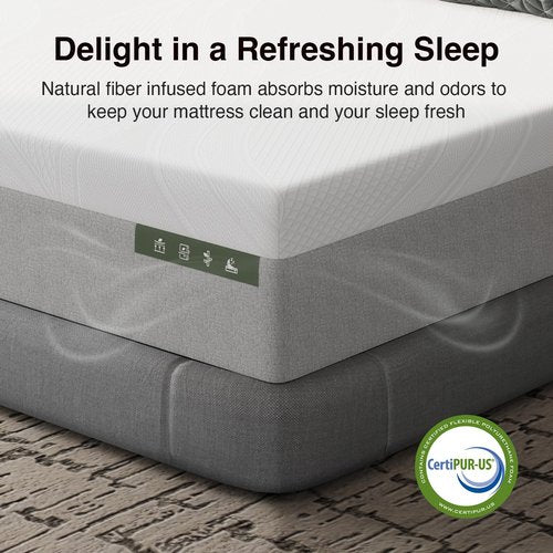 Novilla Queen Mattress 14 Inch, Gel-Infused Bliss Cooling Queen Memory Foam Mattress in a Box with Cool-Touch Nylon Cover, Pain Relief & Spinal Support with CertiPUR-US Certified Foam