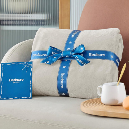 Bedsure GentleSoft Fleece Throw Blanket - XL Plush & Cozy 300GSM for Bed, Sofa, Travel | 50x70 Inches
