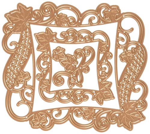 Spellbinders S4-525 Nestabilities Decorative Accents Victorian Garden Decorative Curved Square Etched/Wafer Thin Dies