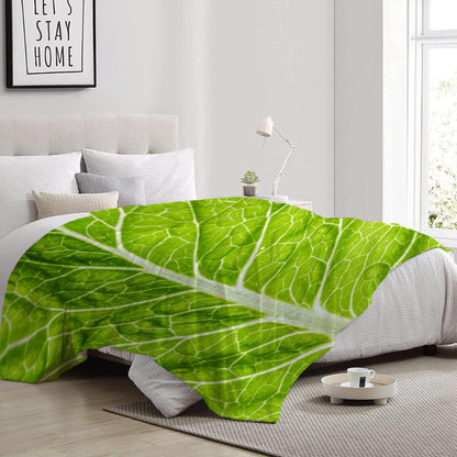 Darani Food Lettuce Blanket Super Soft Funny Throw Blanket Warm and Lightweight Soft Flannel Blankets 60x50 Medium for Teen Bed Blanket