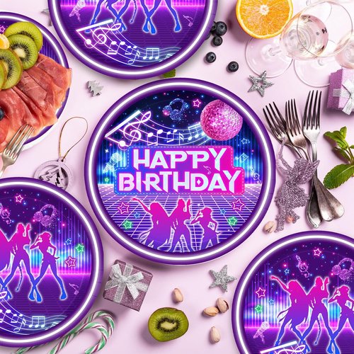 168Pcs Kpop Party Decorations - Plates, Napkins, Cups & Cutlery for 24 Guests