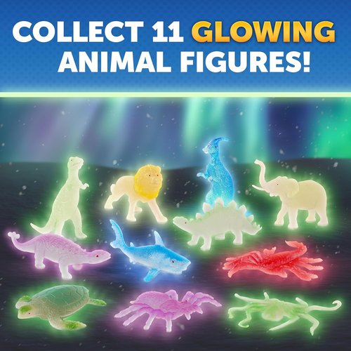 Blue Marble Glow In The Dark Advent Calendar - 24 Fun Science Activities & Animal Figures | Educational Countdown for Kids