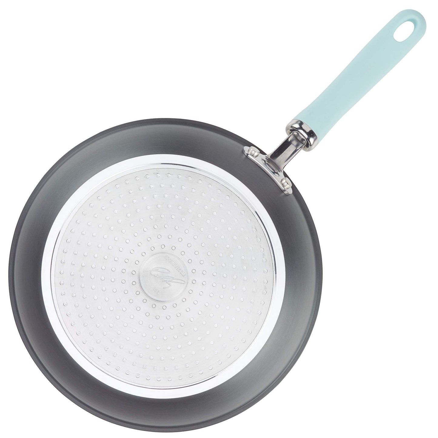 Rachael Ray Create Delicious Deep Hard Anodized Nonstick Frying Pan / Fry Pan / Hard Anodized Skillet - 10.25 Inch, Gray