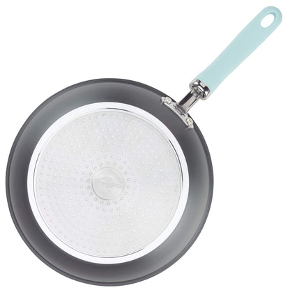 Rachael Ray Create Delicious Deep Hard Anodized Nonstick Frying Pan / Fry Pan / Hard Anodized Skillet - 10.25 Inch, Gray
