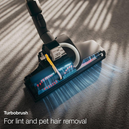 Miele Classic C1 Turbo Team Bagged Canister Vacuum - Portable Tech Blue for Efficient Cleaning