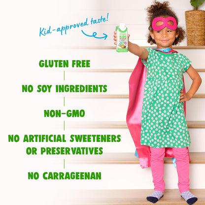 Orgain Organic Kids Protein Shake - Chocolate Flavor, 8g Dairy Protein, Gluten-Free, 12-Pack (8.25 Fl Oz)