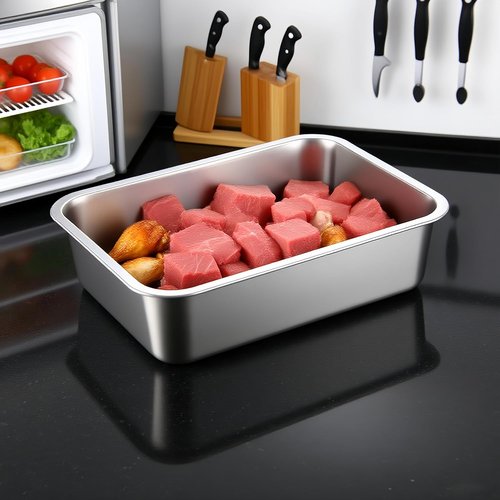 Lasagna Pan Set by [Brand Name] - Deep Stainless Steel Baking Pans | 12.6-Inch Oven-Safe Cookware