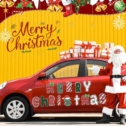 Variation of THIS listing: Cute Xuhal 14 Pcs Christmas Car Magnets Reflective Merry Xmas Letters