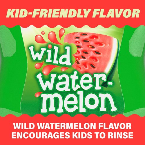 ACT Kids Anticavity Fluoride Rinse - Wild Watermelon Flavor | 16.9 fl. oz. with Accurate Dosing Cup