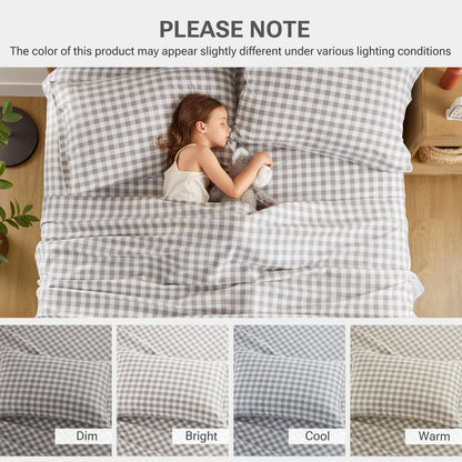 Sleep Philosophy True North 100% Cotton Flannel Sheets King Size, Cozy Flannel Sheet Set Brushed for Extra Softness, Heavyweight Novelty Print Warm Flannel Bedding Set, Gray Herringbone Check4 Piece