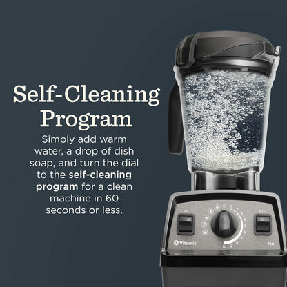 Vitamix Propel Series 750 Professional Blender - Four Blending Programs, Self-Cleaning, 64 Oz, Black