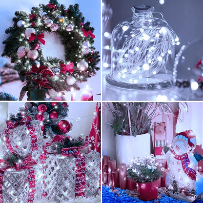 Skiennix 12 Pack Fairy Lights - 7ft Battery Operated Twinkle Lights, Waterproof for Mason Jars & DIY Decor | Warm & Cold White