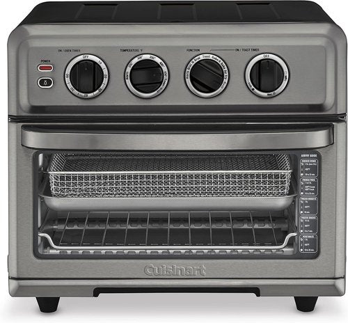 Cuisinart Air Fryer Toaster Oven - 1800W 8-in-1 Multi-Function with Grill & Large Capacity - Black SS