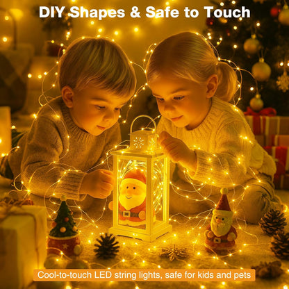 Skiennix 16FT 50 LED Fairy Lights - Battery Operated with Timer & 8 Modes | Warm White Mini String Lights for DIY Holiday Decor