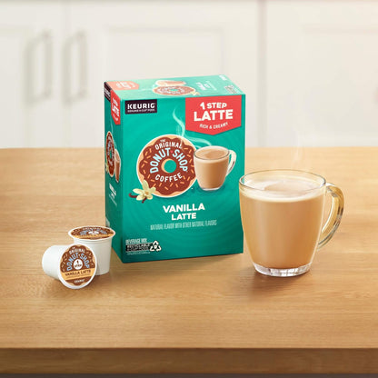 Original Donut Shop Vanilla Latte K-Cup Pods - Flavored Coffee, 20 Count | Single-Serve Convenience