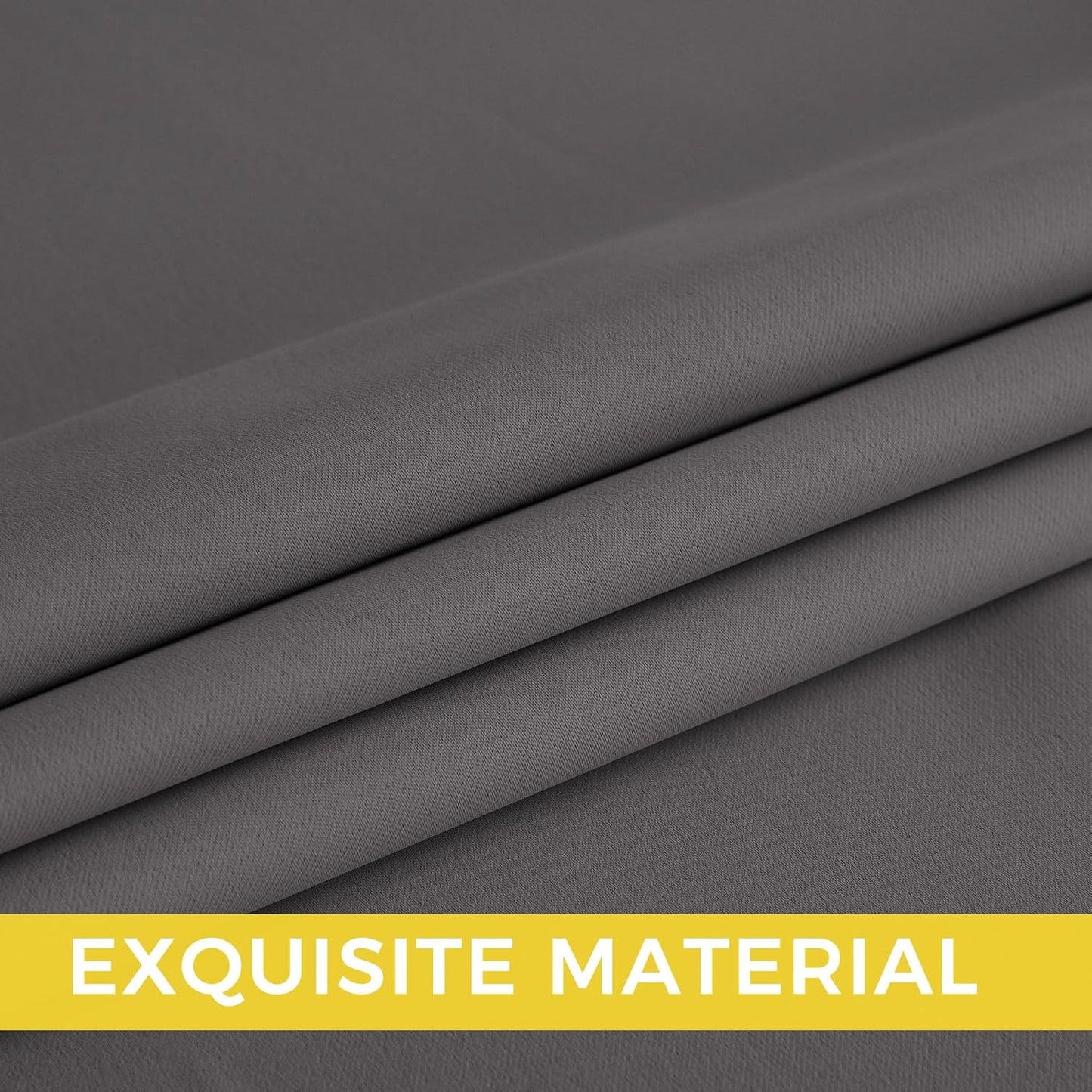 NICETOWN Blackout Curtains - Grommet Grey Drapes | 95 Inches Long for Ultimate Light Control