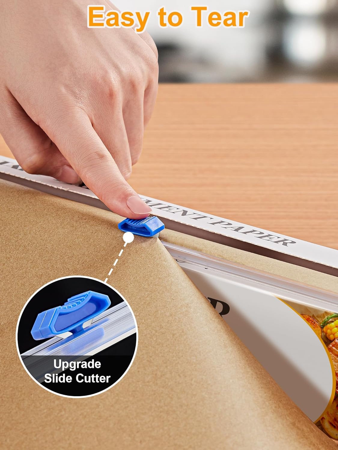 SMARTAKE Non-Stick Parchment Paper Roll - 15 in x 108 ft, Ideal for Baking, Cooking & Grilling