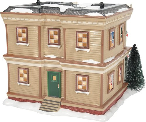 Department 56 Snow Village - Lit Holiday Apartment Building | 7.2 Inch, Multicolor Design
