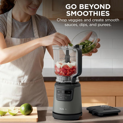 Ninja BlendPro Kitchen System - 72 oz Full-Size Blender & 5-Cup Food Processor | 1200W Total Crushing Tech, Beige