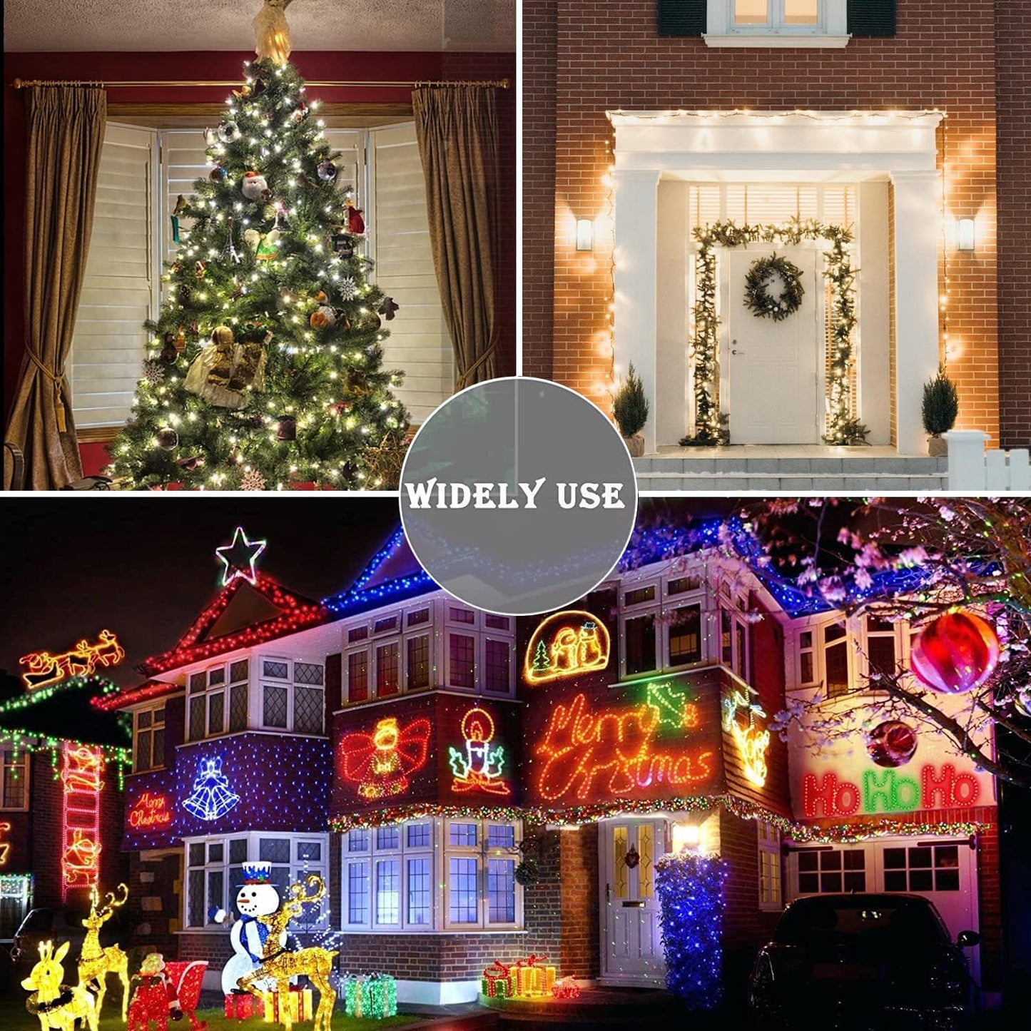 Skiennix Warm White String Lights - 66 ft, 200 LED Indoor/Outdoor Twinkle Fairy Lights for Holiday Decor