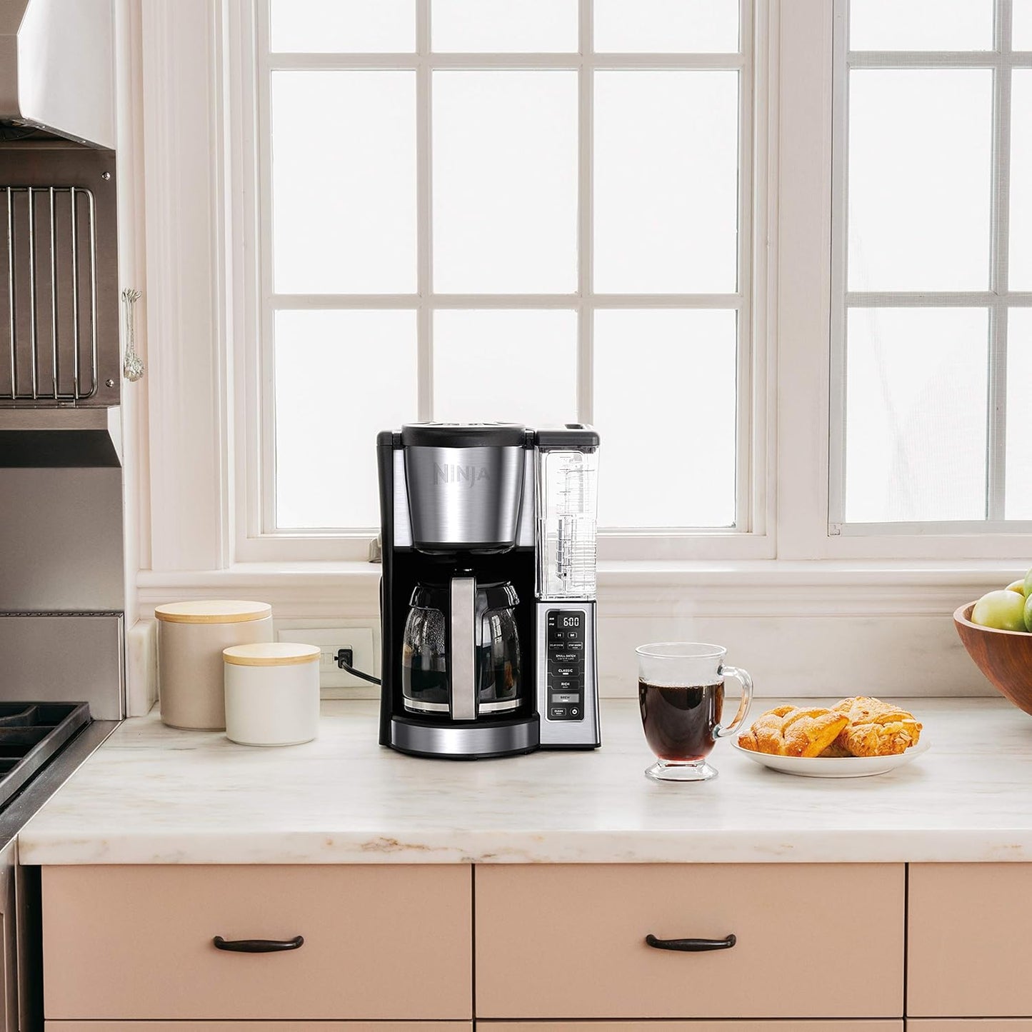 Ninja 12-Cup Programmable Coffee Maker - Refurbished 60 oz in Black/Stainless Steel