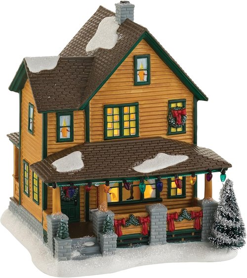 Department 56 Ralphie's House - Lit Christmas Village Decor - 7.24-Inch Collectible