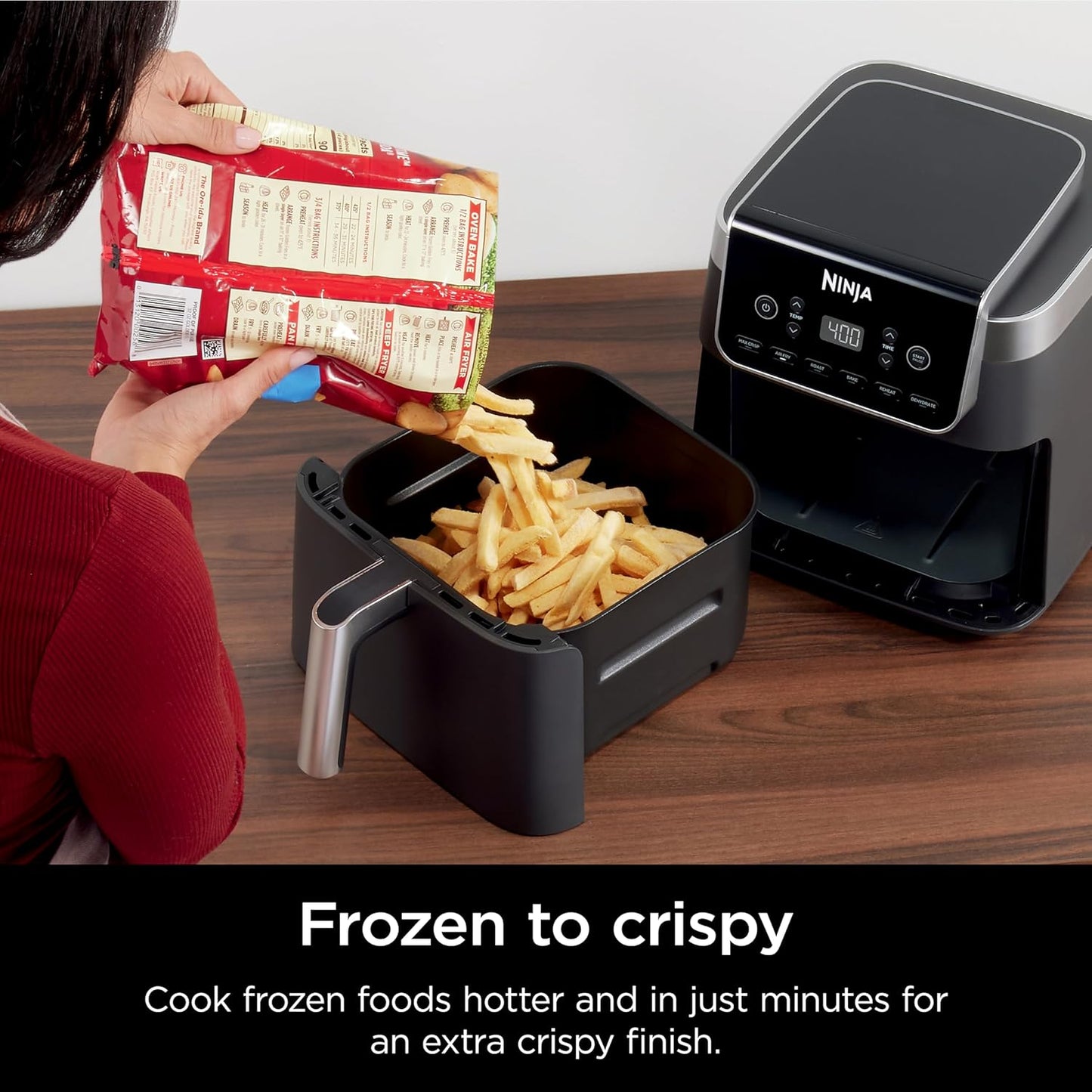 Ninja Air Fryer Pro XL 6-in-1 - 6.5 QT Capacity with Max Crisp Technology & Nonstick Basket